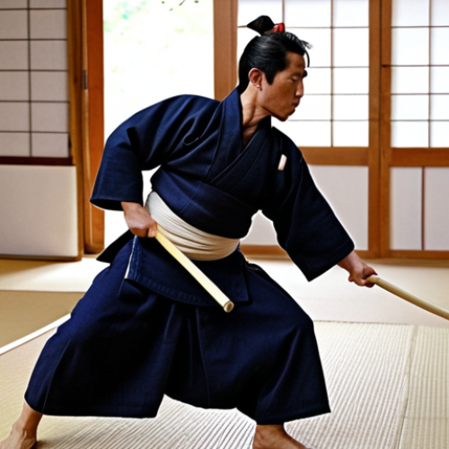 **Prompt 1: The Transformative Kendo Journey**
    A powerful image of a Kendo practitioner's journey with their Bogu. The left side of the image depicts the practitioner looking slightly uncomfortable or strained during practice, wearing a ill-fitting or basic Bogu. Their movements appear hesitant. The right side of the image shows the same practitioner, now exuding confidence and grace, moving fluidly and powerfully in a well-fitted, protective Bogu, striking with precision. A blurred, wise Sensei figure is subtly present in the background, symbolizing guidance. The atmosphere is one of dedication and significant improvement, highlighting the Bogu as an essential companion. Traditional Kendo dojo setting, dynamic pose.